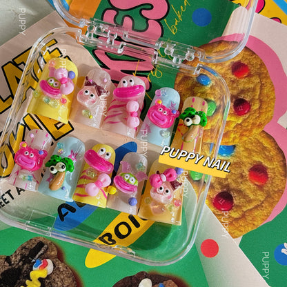 PUPPY - Cute Duckbill Press-On Nails NAILS PUPPY