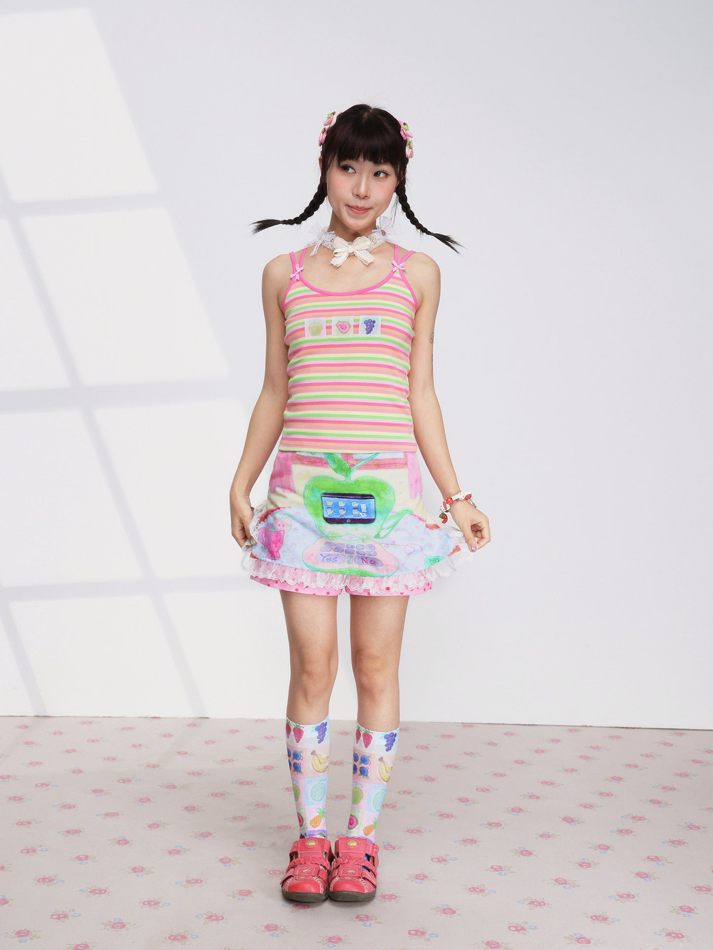 FRUITS - Fruit Stripe Cami Top camisole Fruits