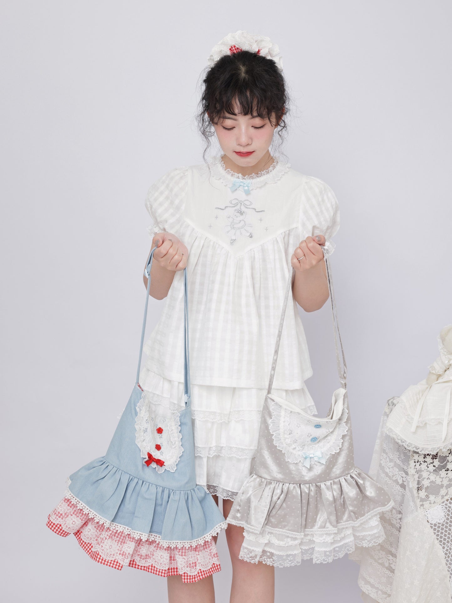 SemenCoicis - Ruffle Double Layer Skirt Bag bag SemenCoicis