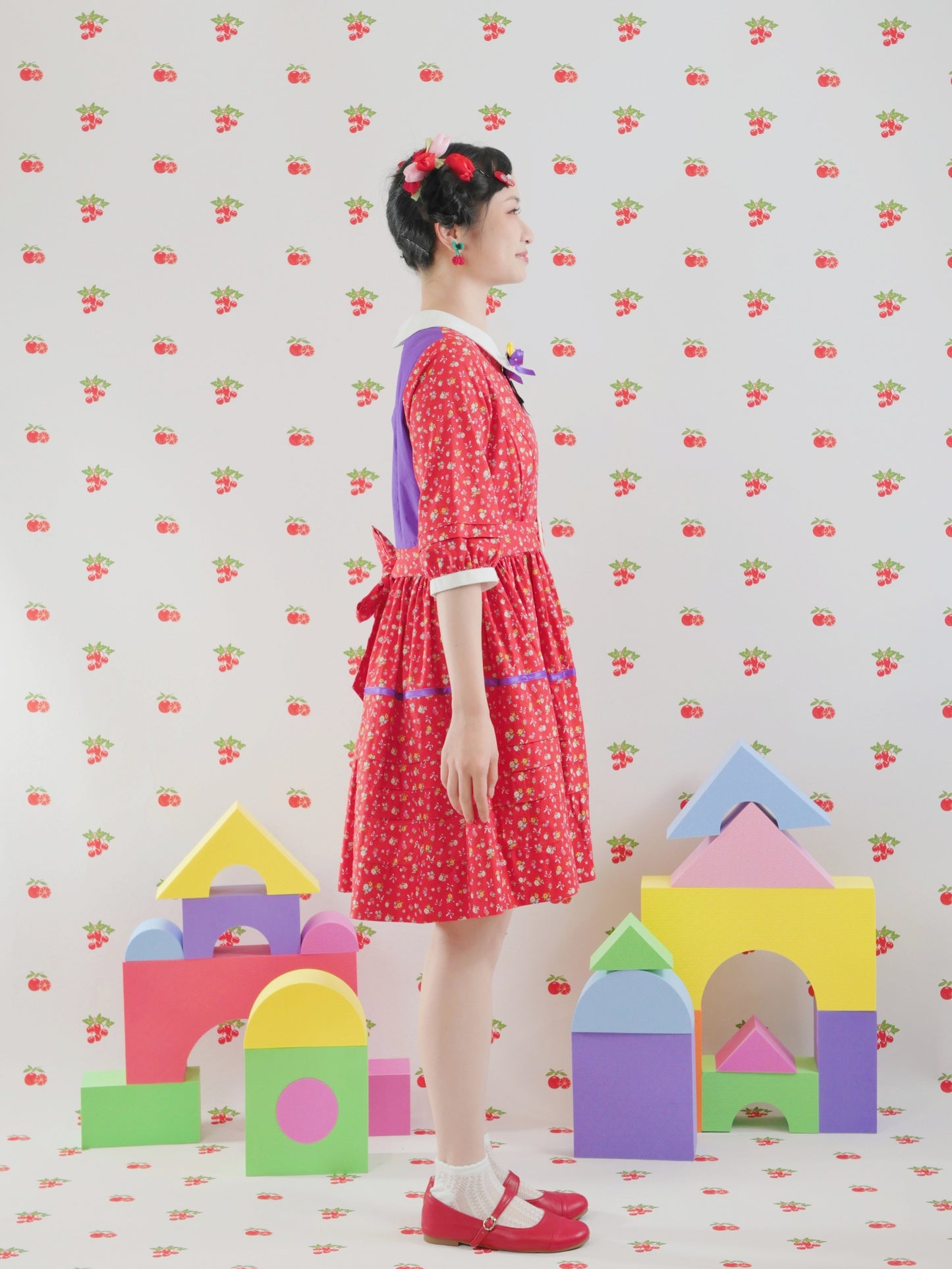GOODBABY - Vintage Strawberry Floral Dress dress goodbaby