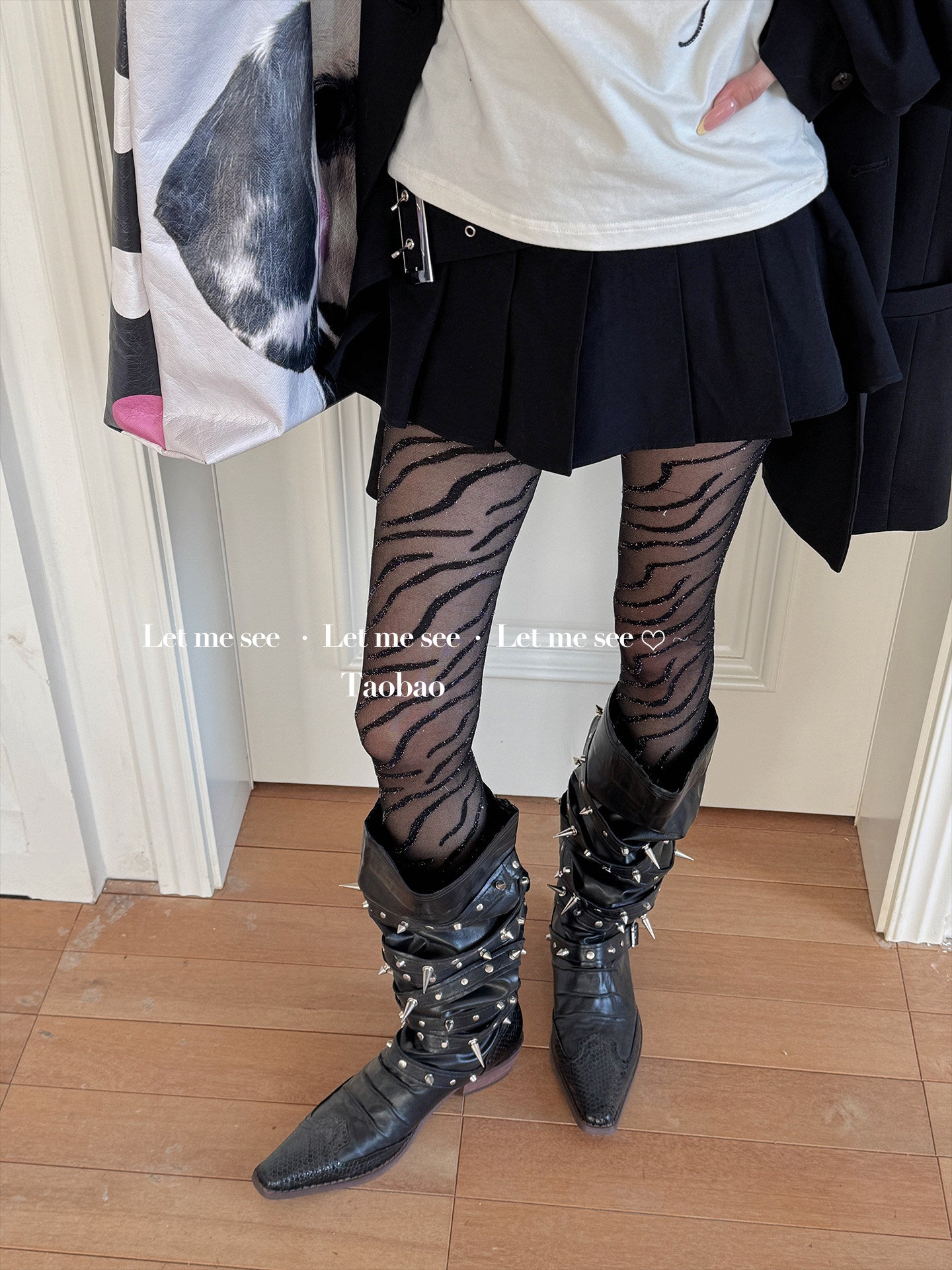 LET ME SEE - Zebra Sheer Tights tights let me see
