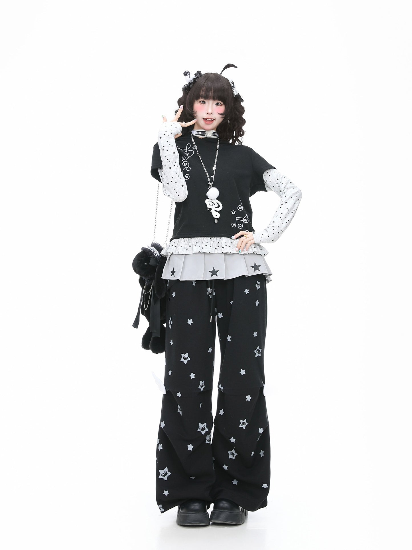 Languid Park - Wing Pleated Straight Pants pants Languid Park