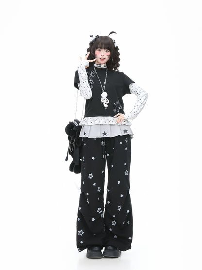 Languid Park - Wing Pleated Straight Pants pants Languid Park