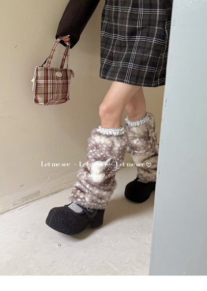 LET ME SEE - Kawaii Winter Deer Leg Warmers leg warmmers let me see