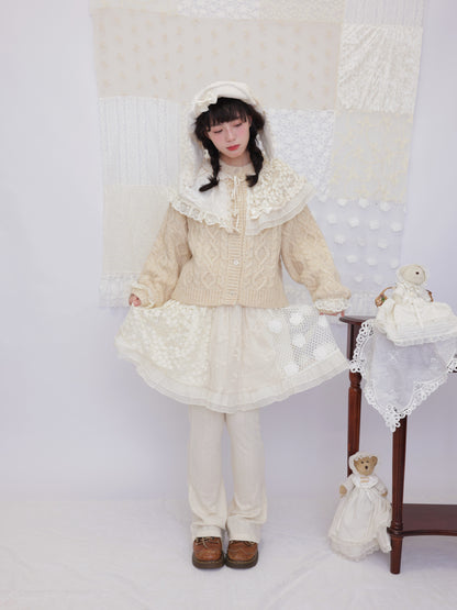 SemenCoicis - Crochet Patchwork Knit Pants pants SemenCoicis