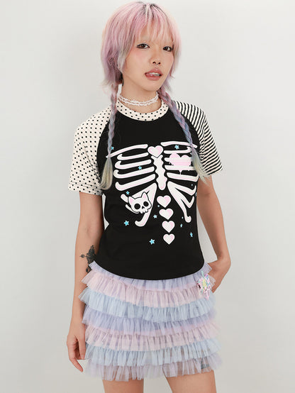NIHONKIDS - Skull Print Punk Tee tee NIHON KIDS