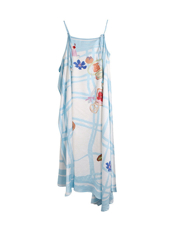 uare - Picnic Gingham Satin Slip Dress dress Land Decora S
