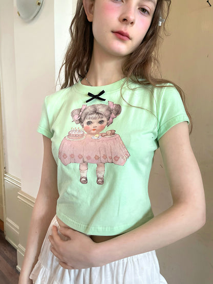 Daytoday Everyday Institute - Girly Kawaii Doll Tee Angel Tears tshirt daytoday everyday institute