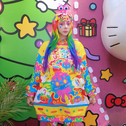 Rainbow Universe RUX - Decora Candy Hoodie & Yoga Set set Rainbow Universe RUX Hoodie Only M