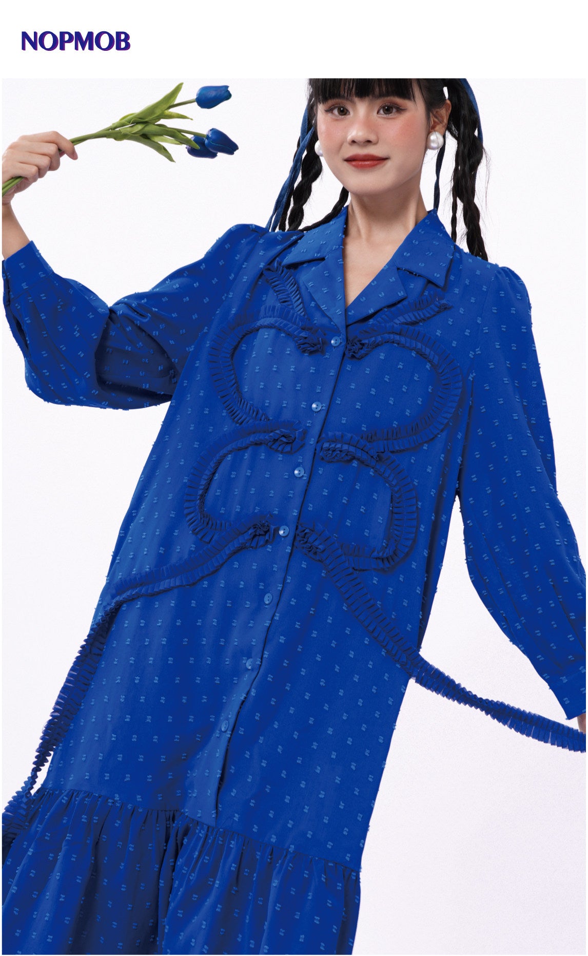 NOPMOB - Blue Butterfly Lace Dress dress NOPMOB