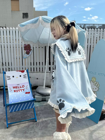 Three Poisons - Anime Sailor Collar Cardigan Top cardigan Three Poisons