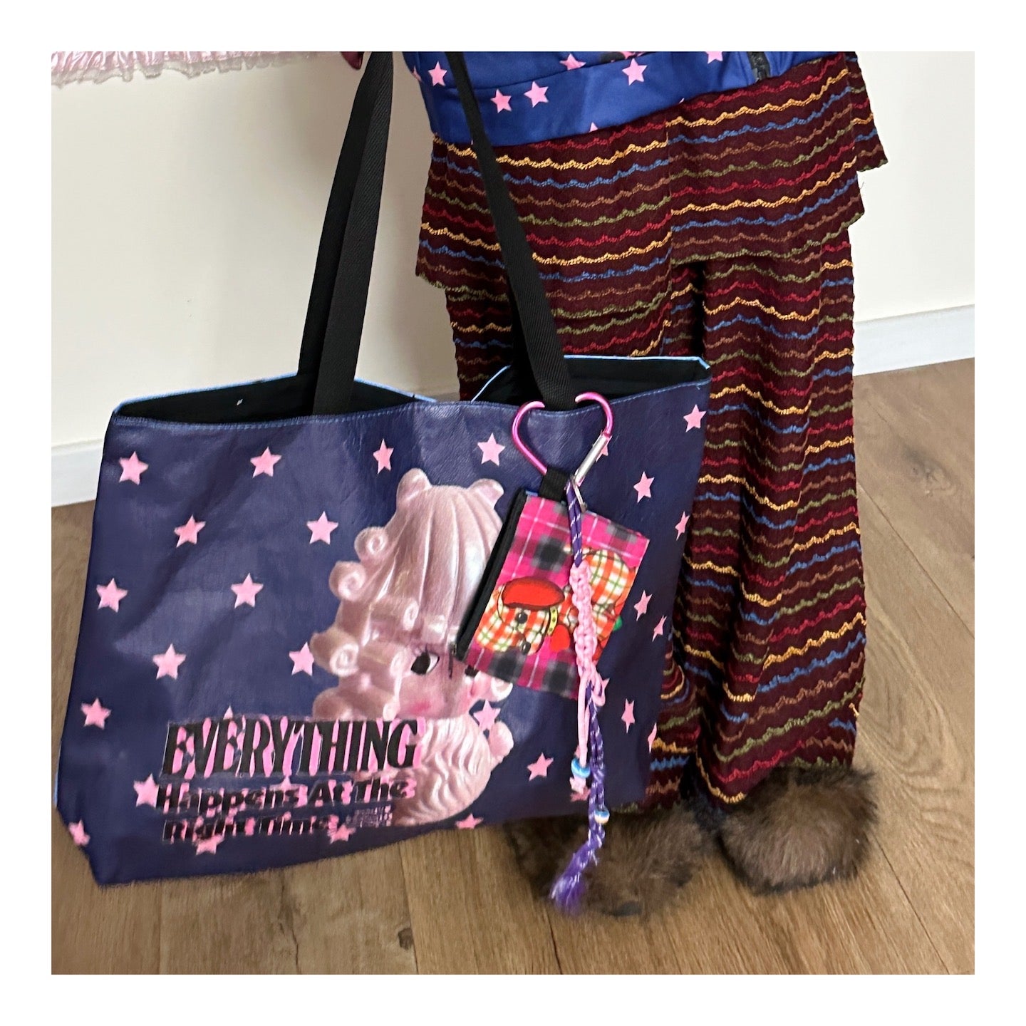 BunnyBunnyGun - Harajuku Printed Tote Bag Dupont Paper Large Capacity bag bunnybunnygun