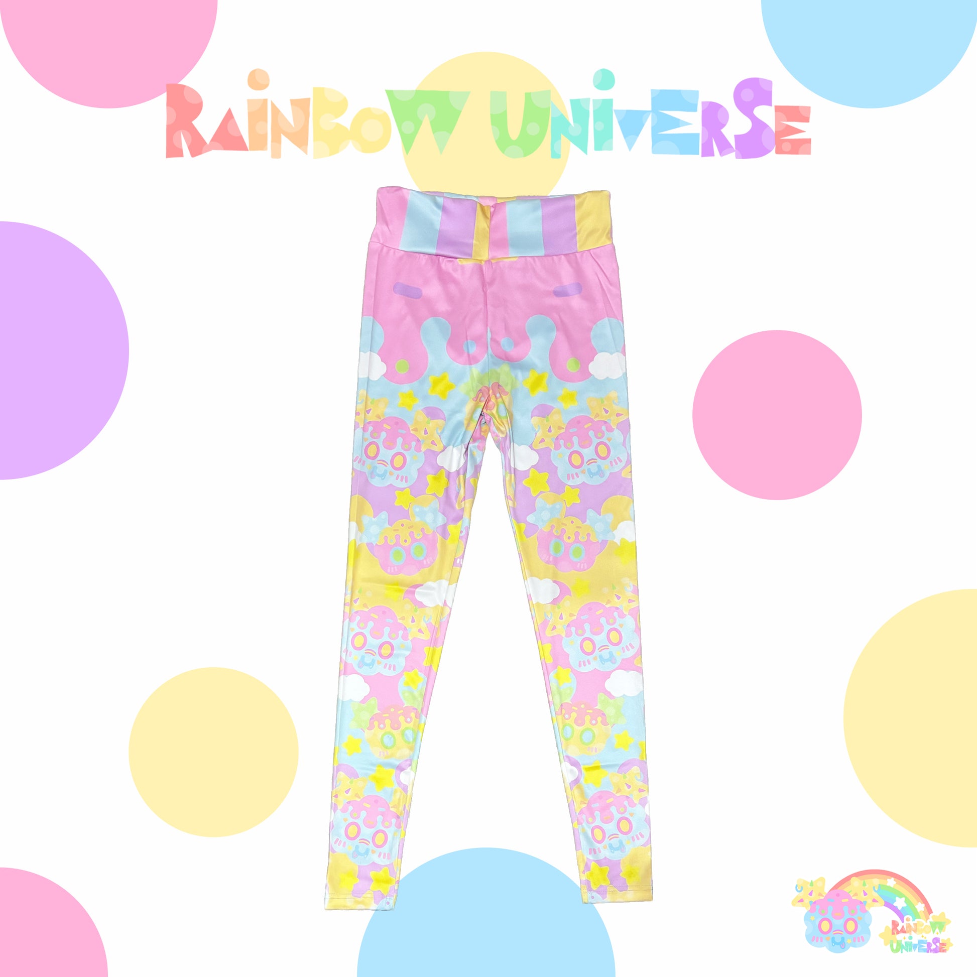 Rainbow Universe RUX – Decora Kei Pastel Macaron Leggings pants Rainbow Universe RUX