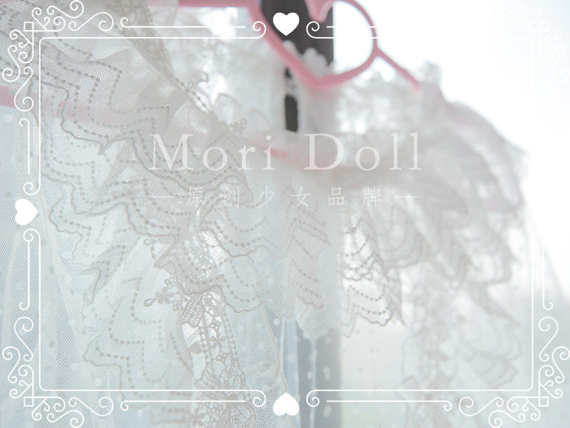 Mori Doll - Sheer Lace Flared Sleeve Blouse blouse Mori Doll