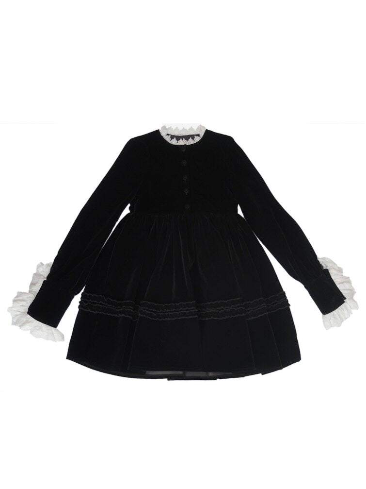Lu Miao - Velvet Lace Doll Dress dress Lu miao S