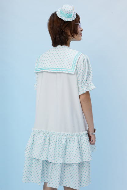 FruFru - Kawaii Polka Dot Sailor Dress dress frufru