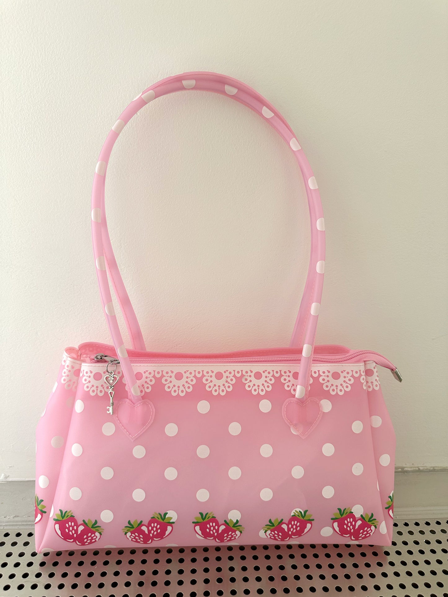 FRUITS - Strawberry Pink Jelly Bag | Kawaii Y2K Shoulder Handbag bag Fruits