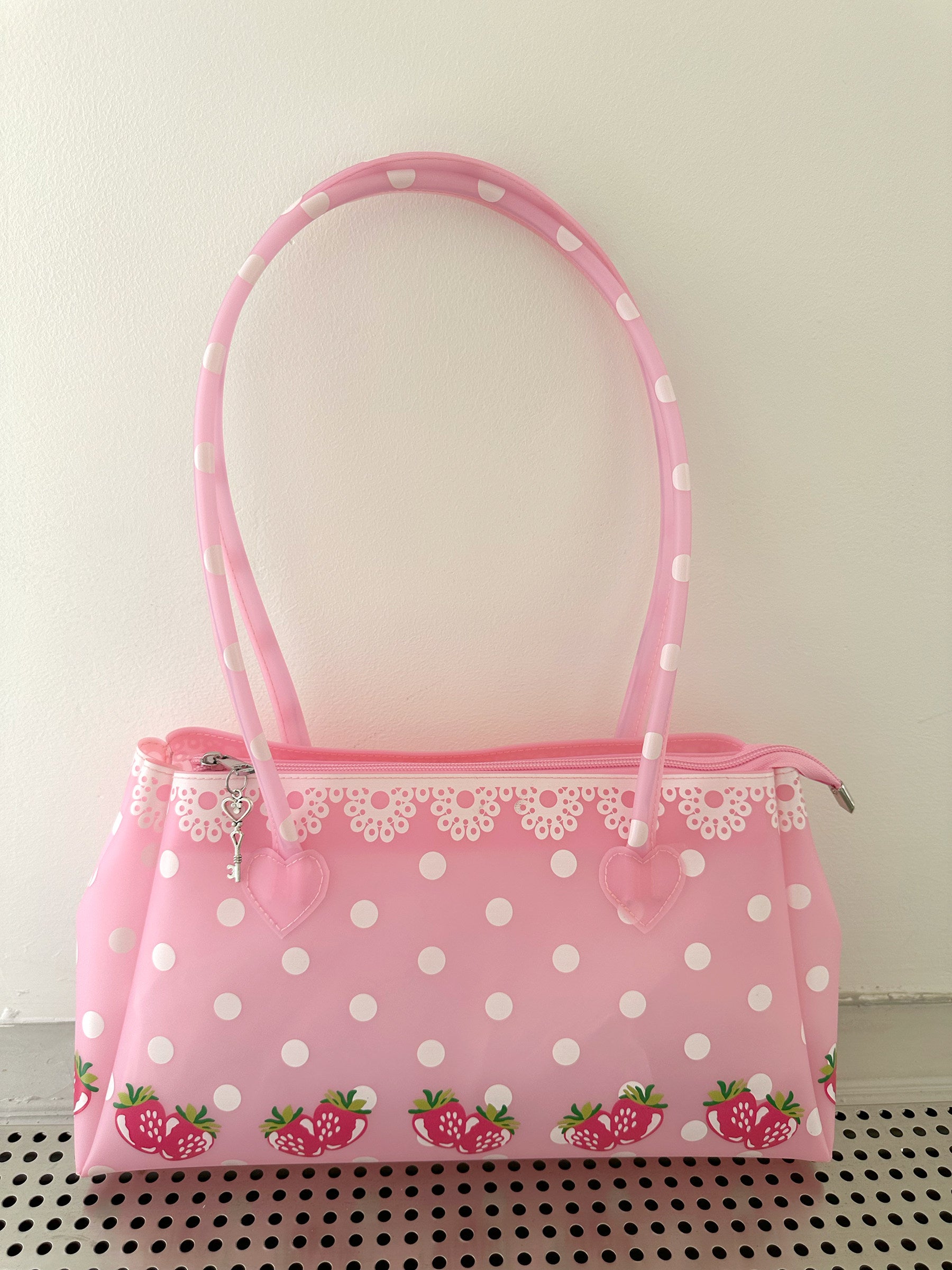 FRUITS - Strawberry Pink Jelly Bag | Kawaii Y2K Shoulder Handbag bag Fruits