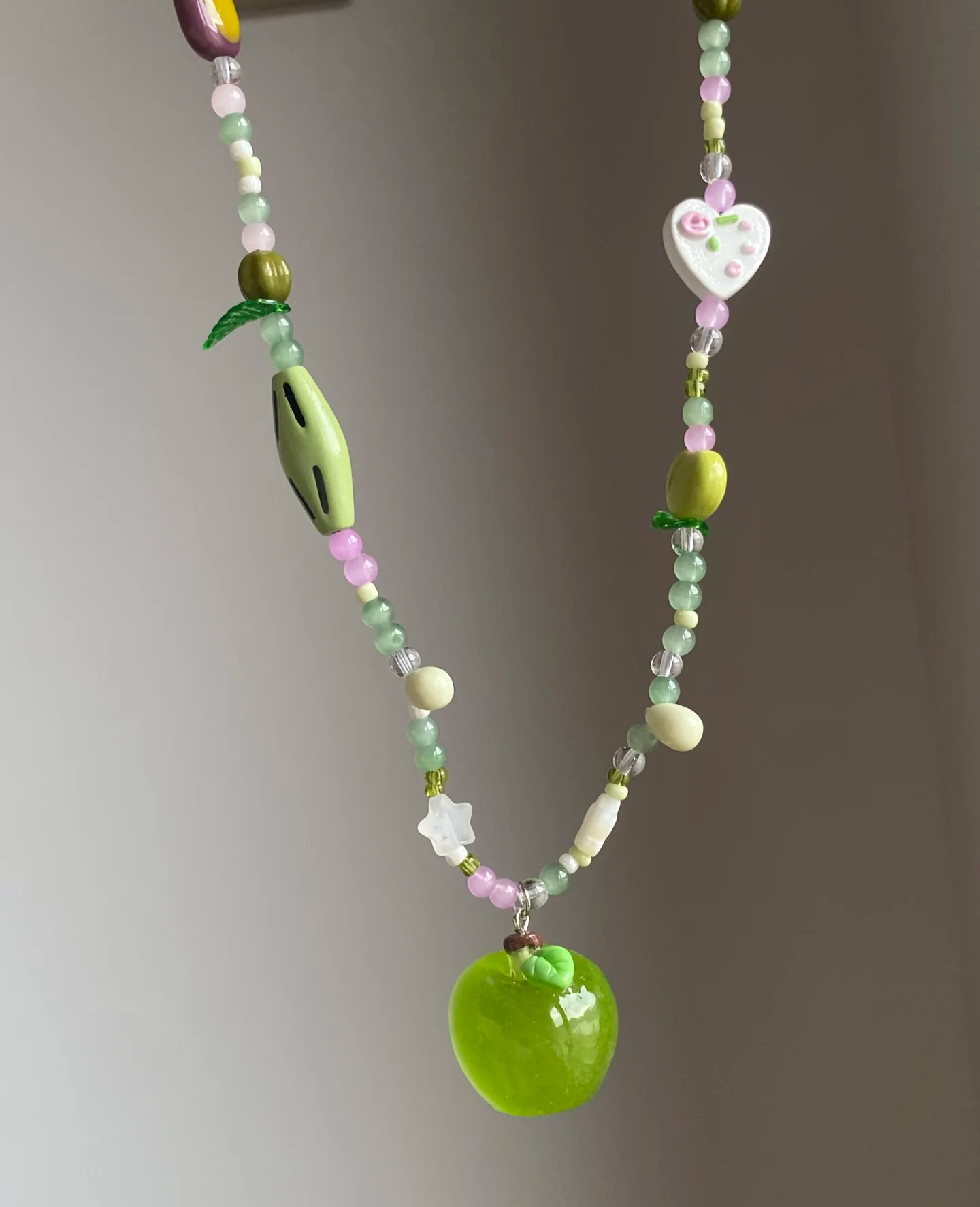 Kiwi Store - Decora Kei Green Apple Jewelry Set necklace kiwi store