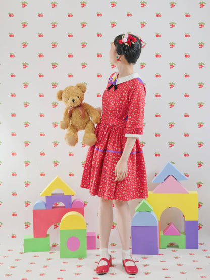 GOODBABY - Vintage Strawberry Floral Dress dress goodbaby