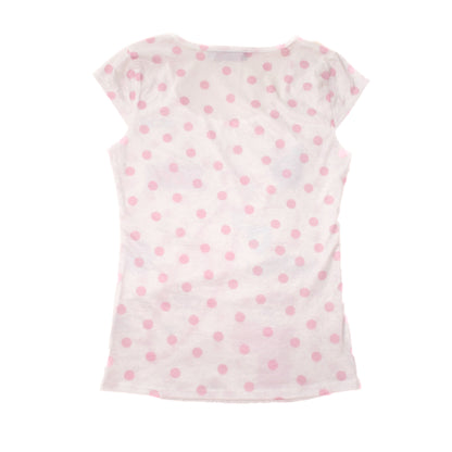 YJM with biubiu - Polka Dot Ruffle Sleeve Top shirt YJM with biubiu