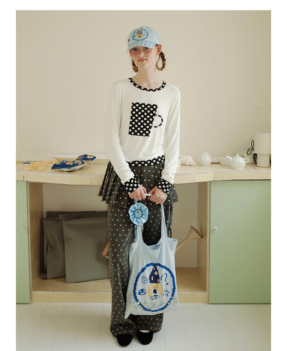 UnsocialNight - Taichi Dog Printed Canvas Bag bag UnsocialNight