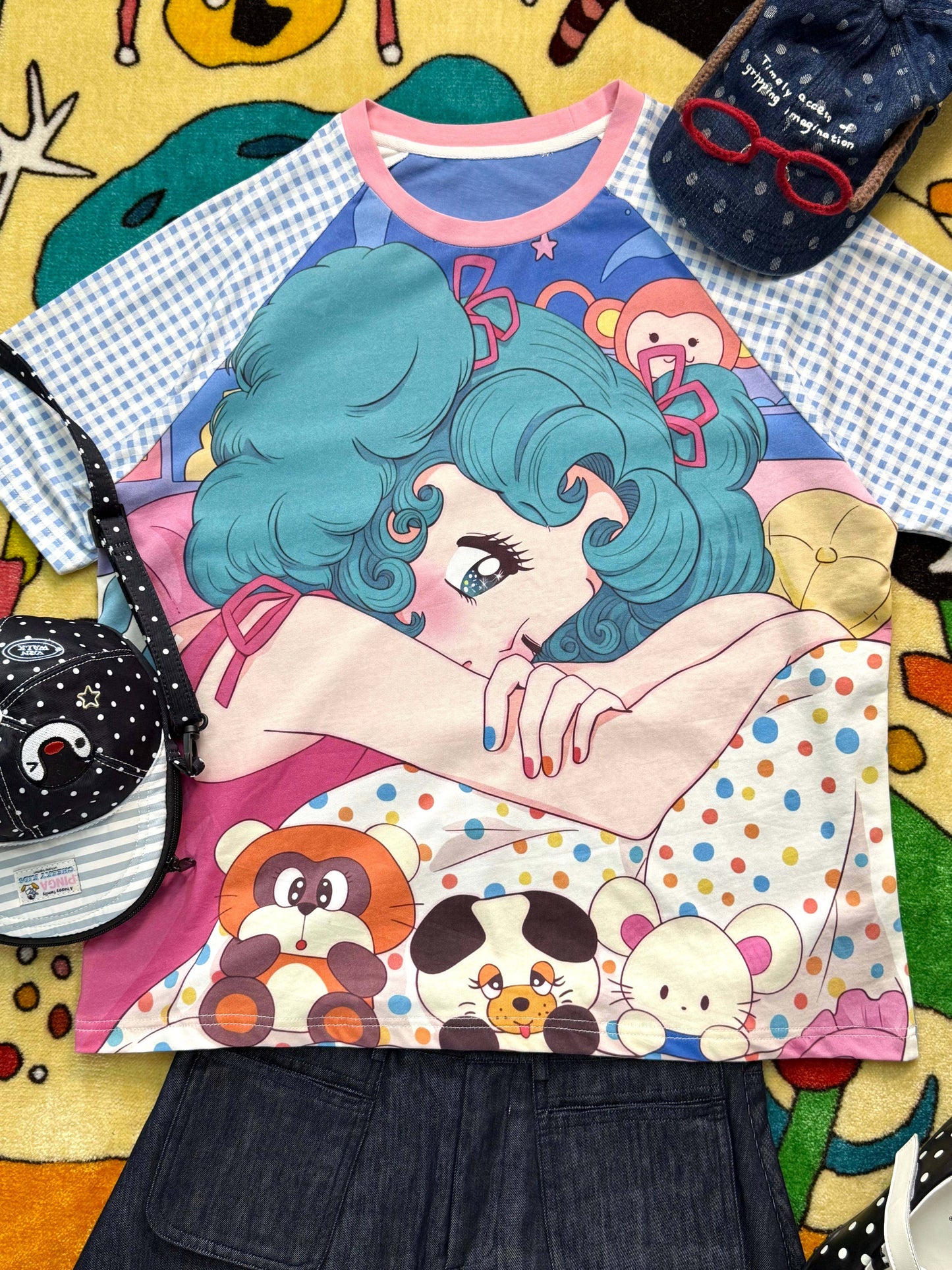 Robootoo - Cute Artist Print Tee & Slim Cami camisole Robootoo