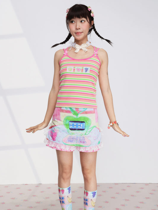 FRUITS - Fruit Stripe Cami Top camisole Fruits