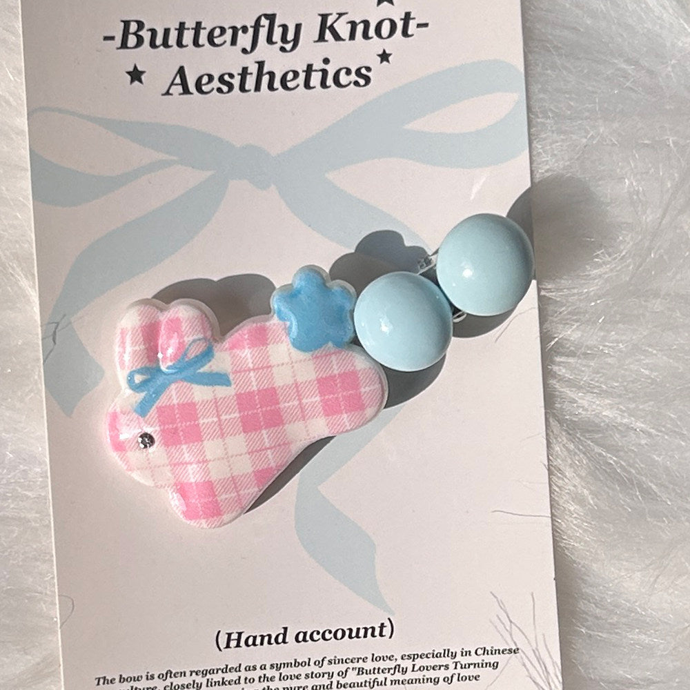 KHEPHAIA - Pink Blue Puppy Hair Clips Set hair clip KHEPHAIA