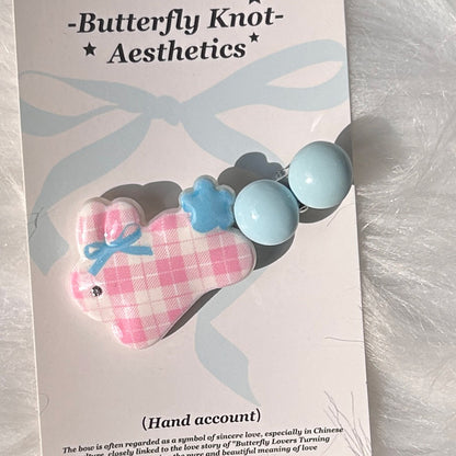 KHEPHAIA - Pink Blue Puppy Hair Clips Set hair clip KHEPHAIA
