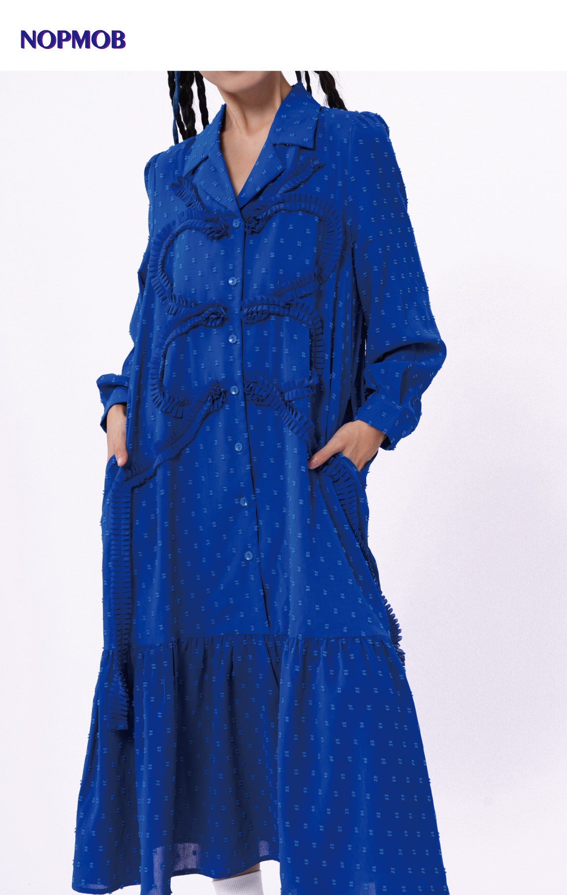 NOPMOB - Blue Butterfly Lace Dress dress NOPMOB