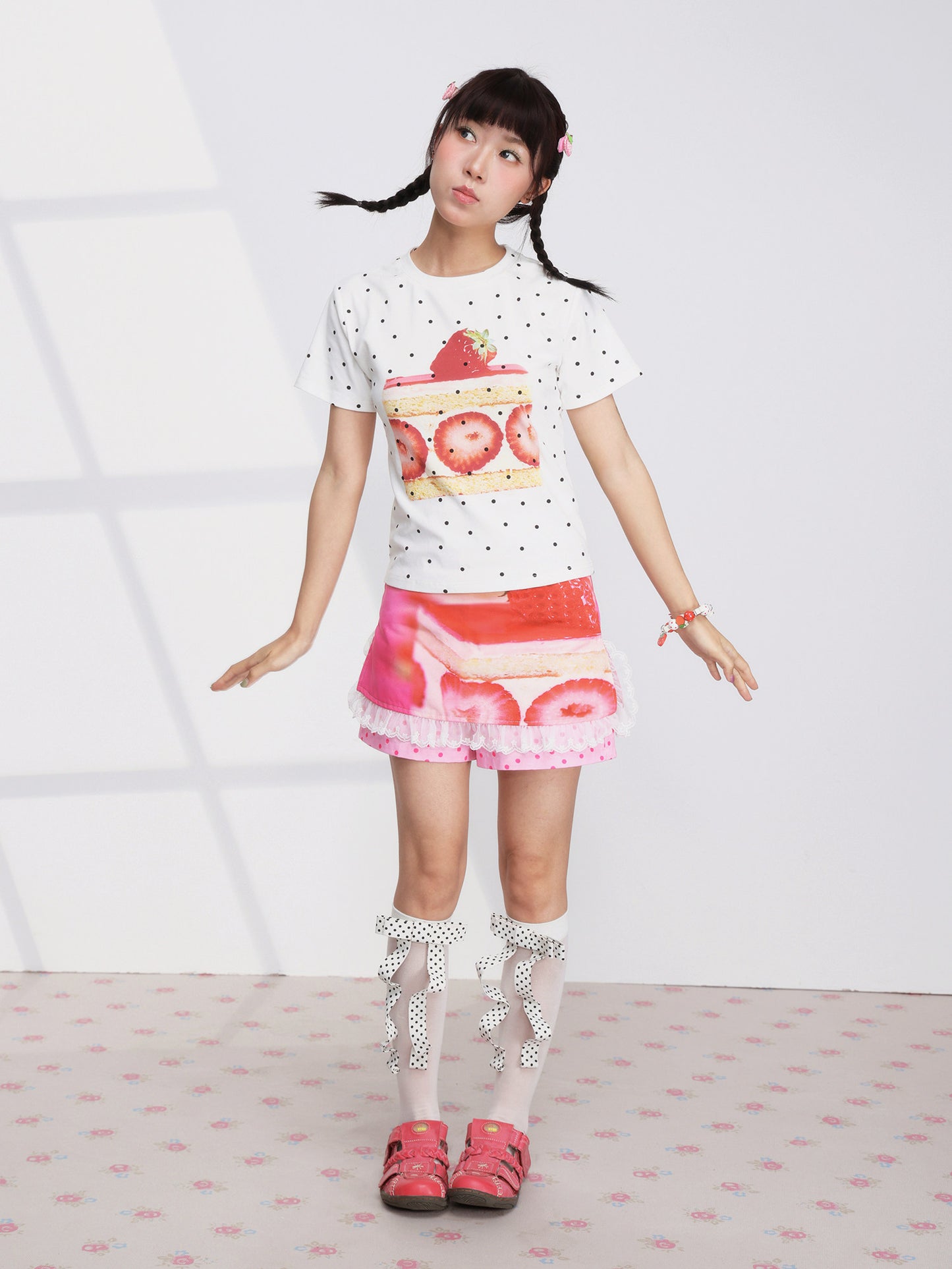 FRUITS - Strawberry Cake Skort skirt Fruits