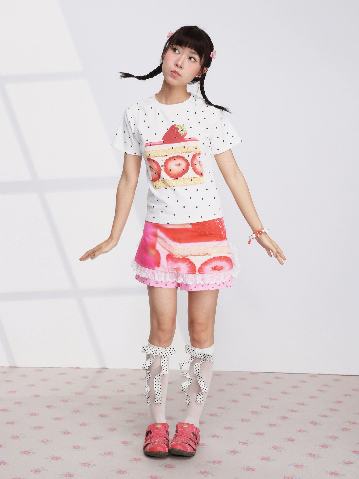 FRUITS - Strawberry Cake Skort skirt Fruits