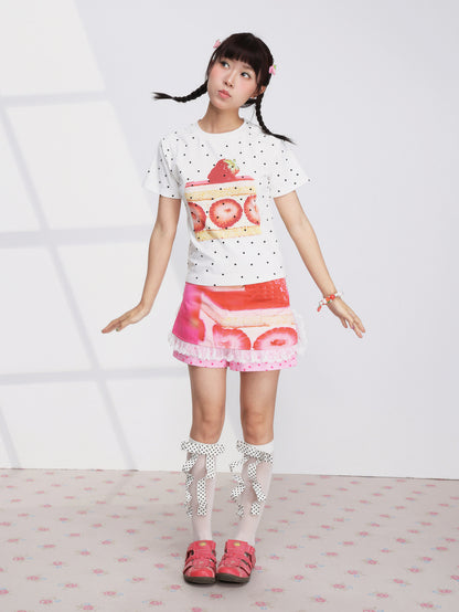 FRUITS - Strawberry Cake Skort skirt Fruits
