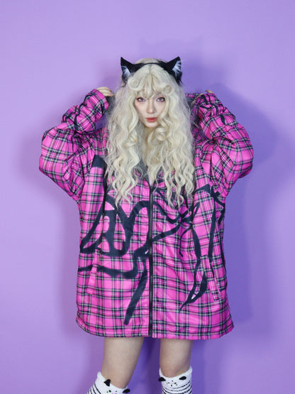 LEERROO - Harajuku Kawaii Padded Hoodie Jacket Fleece Lining hoodie Leerroo