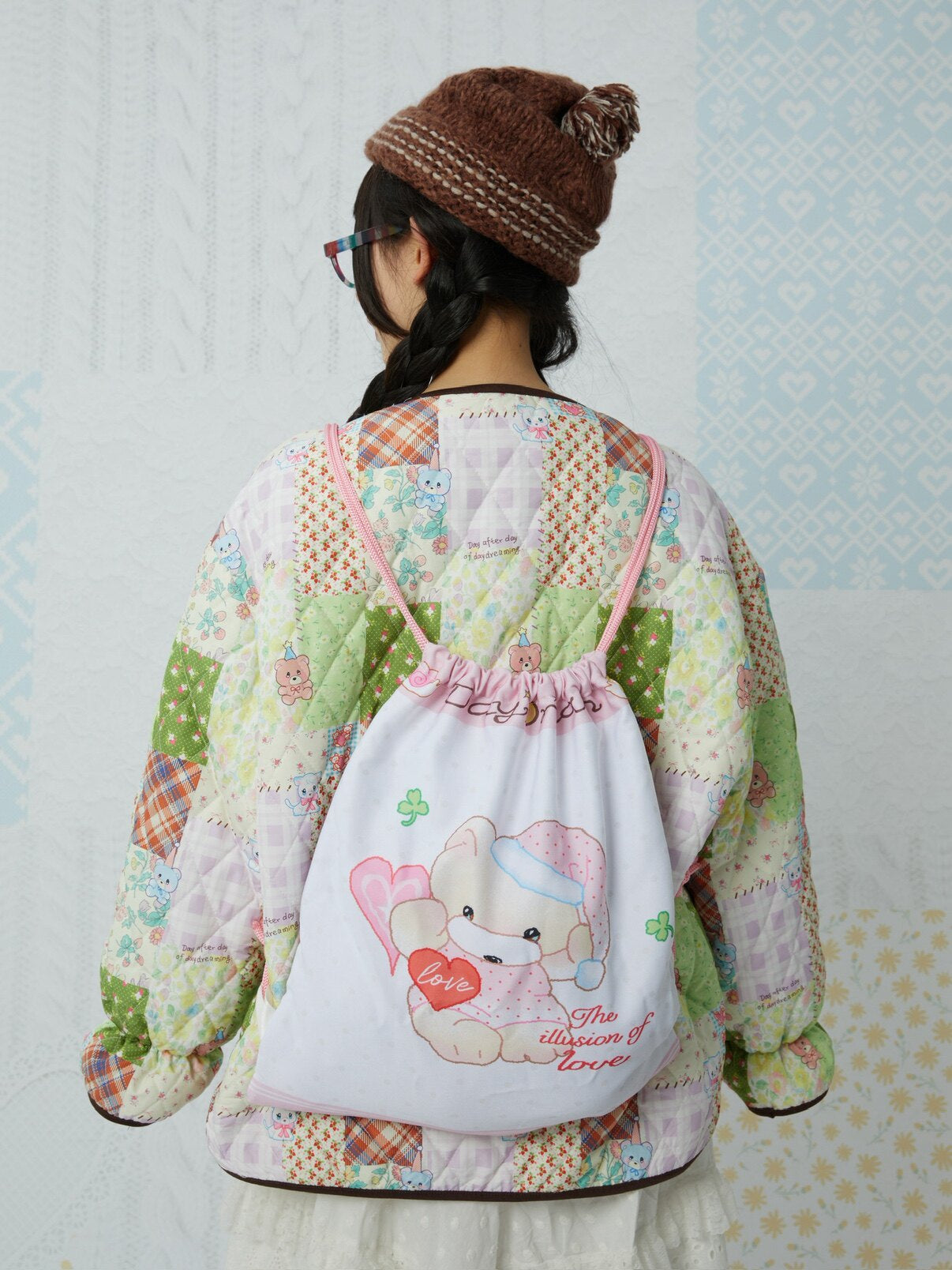 KaiXin Hostel - Kawaii Drawstring Backpack Bag KaiXin hostel