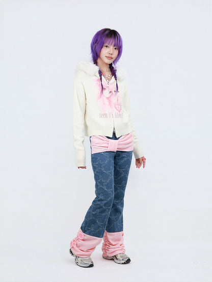 NIHONKIDS - Star Patch Flare Jeans pants NIHON KIDS