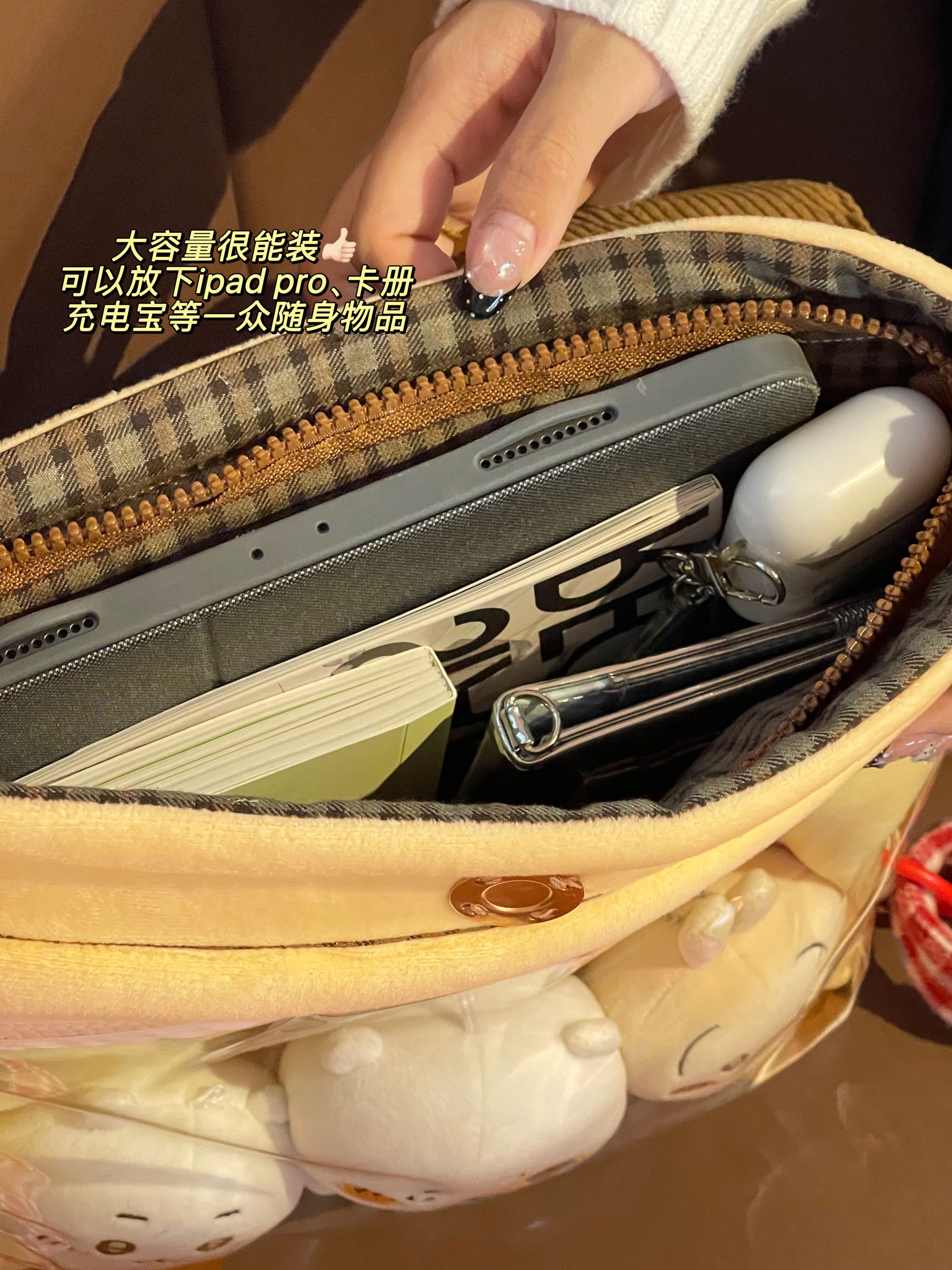 Marshmellow - Pudding Transparent Plush Backpack bag Marshmellow