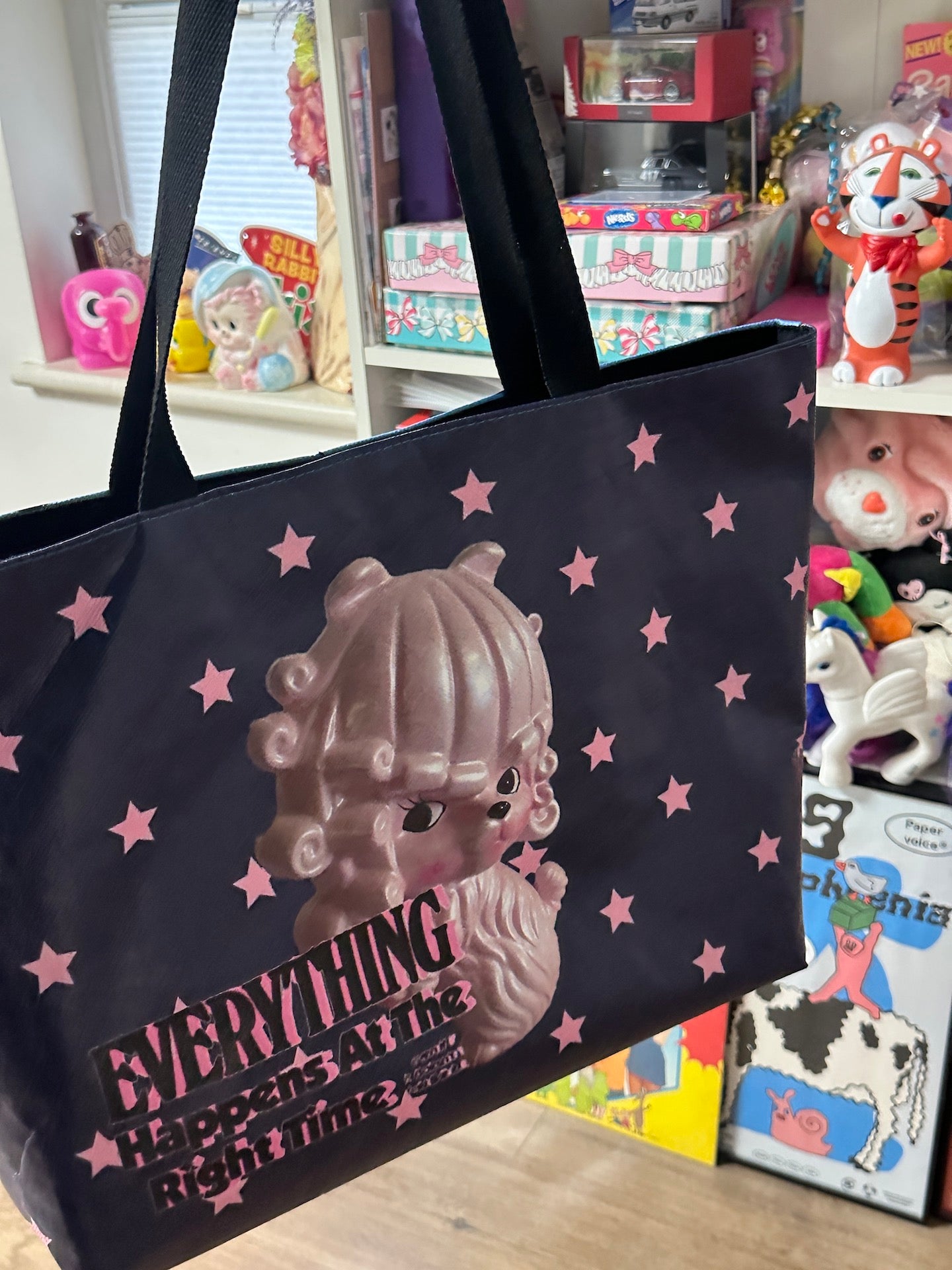 BunnyBunnyGun - Harajuku Printed Tote Bag Dupont Paper Large Capacity bag bunnybunnygun