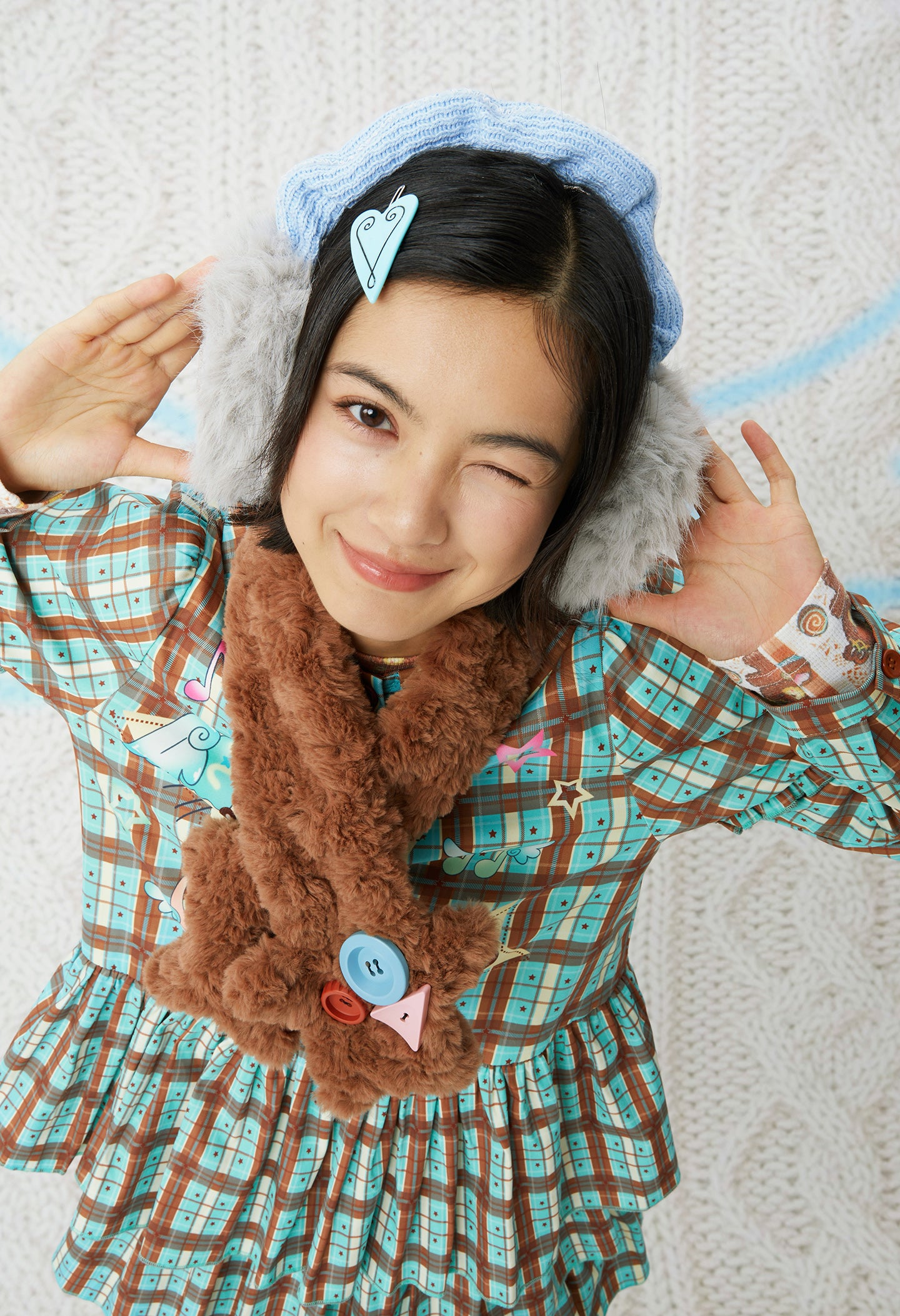 frufru - Y2K Star Plush Scarf scarf frufru