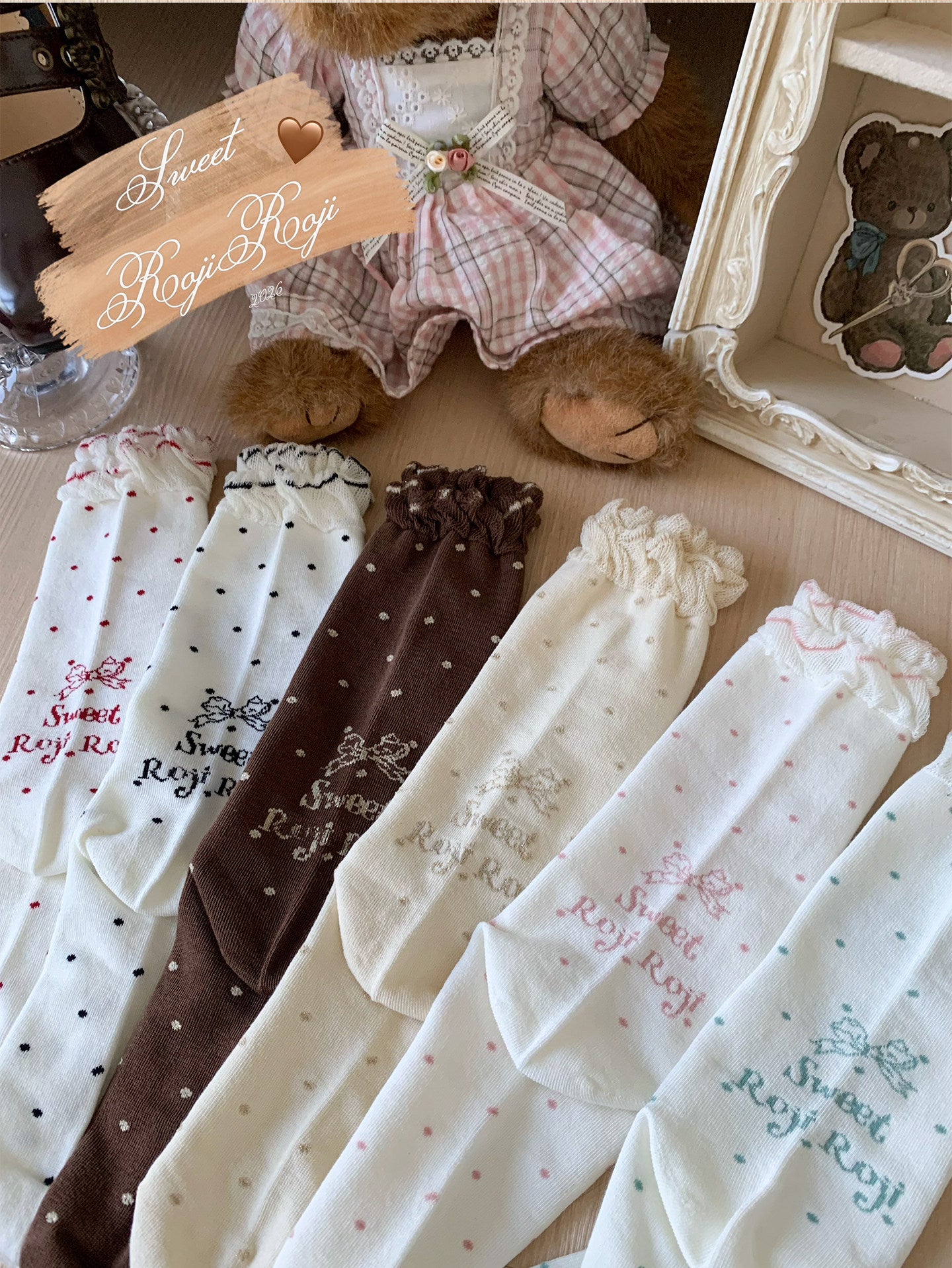 Roji Roji - Momo Storybook Lolita Lace Socks socks Roji Roji