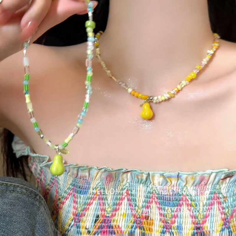 CuteBeads - Colorful Fruit Beaded Necklace