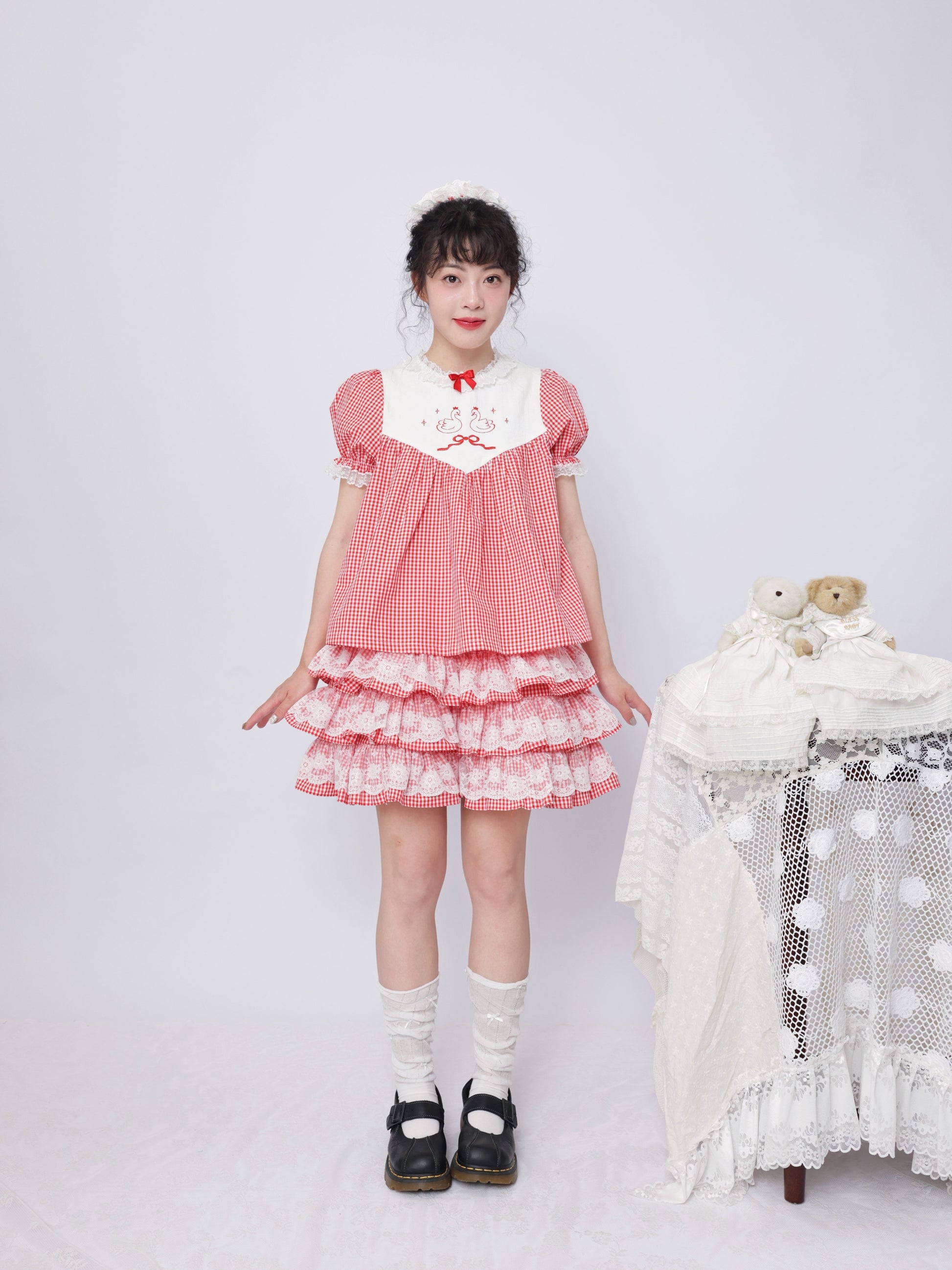 SemenCoicis - Swan Embroidered Doll Set set SemenCoicis