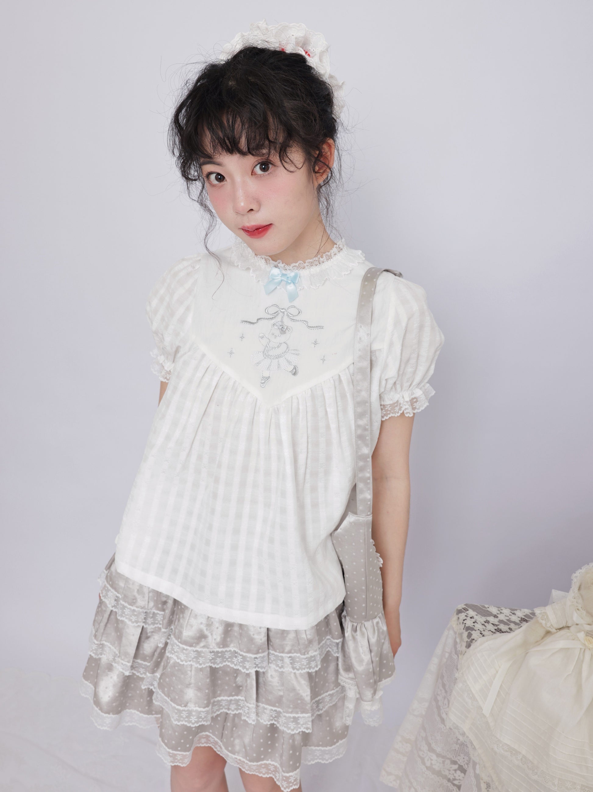 SemenCoicis - Bear Polka Dot Layered Cake Skirt skirt SemenCoicis