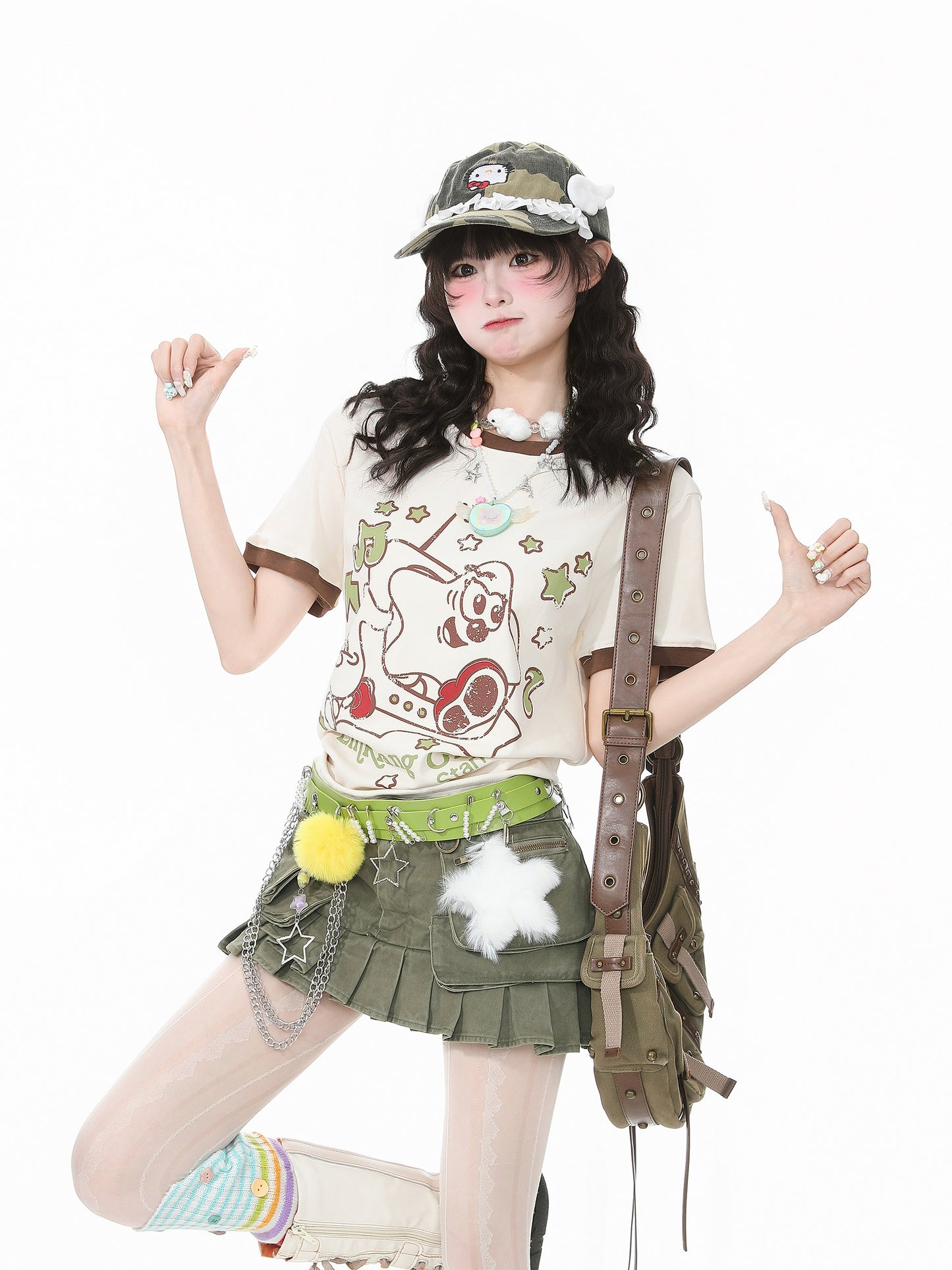 Languid Park - Star Print Slim Tee tshirt Languid Park