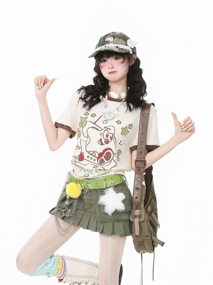 Languid Park - Star Print Slim Tee tshirt Languid Park