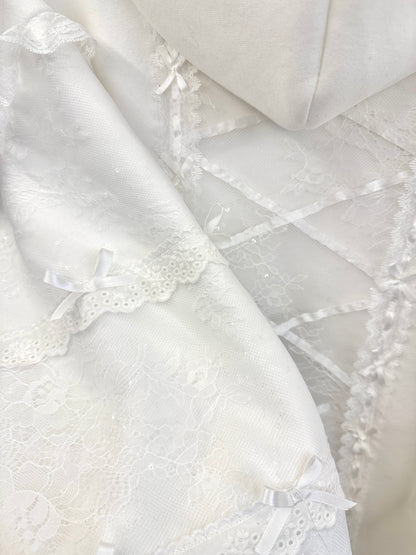 RedDevil - Harajuku Kawaii Lace Fleece Hoodie coat Red Devil