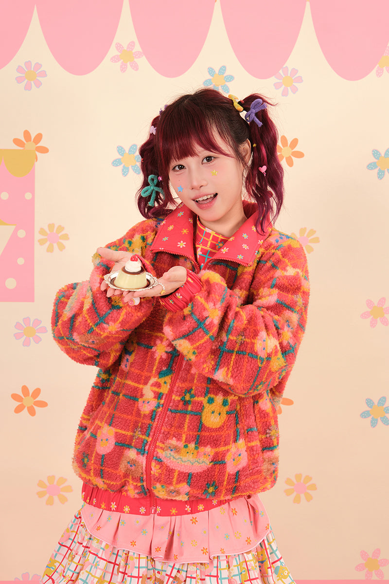 NIKKOU - Reversible Lamb Fleece Coat Kawaii coat Nikkou home