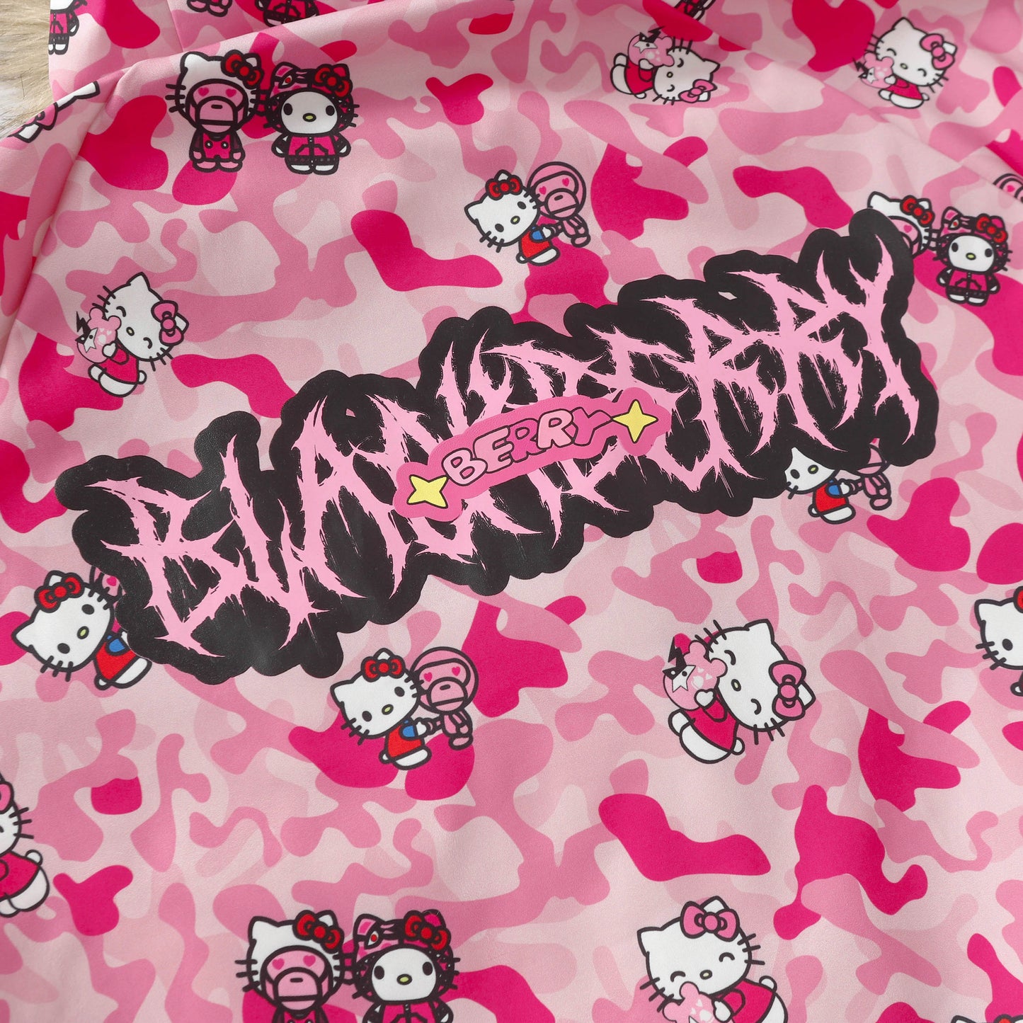 BlackBerry - Decora Kei Kitty Bomber Jacket jacket BlackBerry