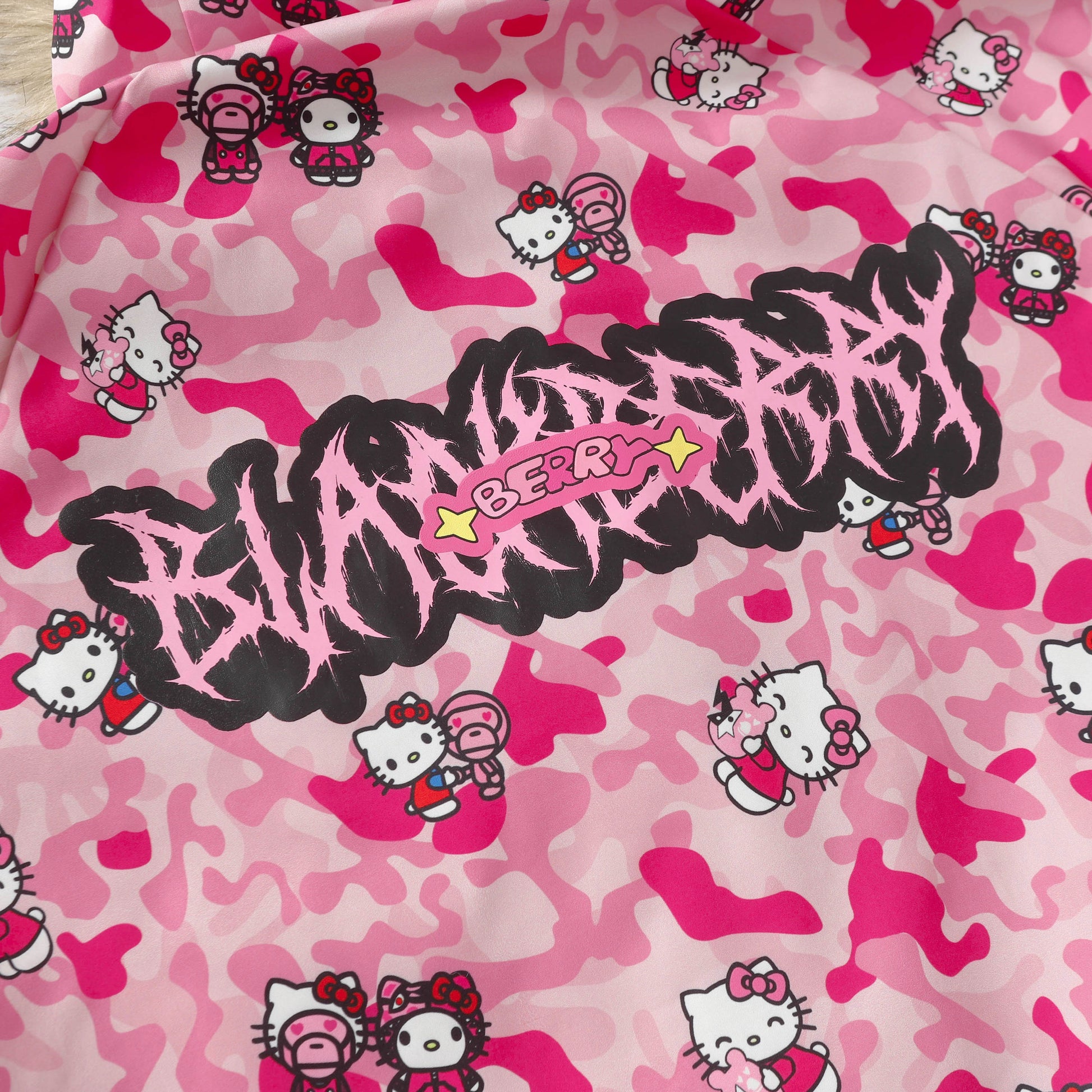 BlackBerry - Decora Kei Kitty Bomber Jacket jacket BlackBerry